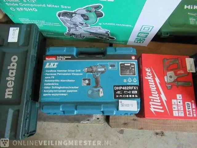 Accuboormachine makita, dhp482rfx1 - afbeelding 2 van  2