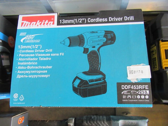 Accuboormachine set 18v makita, ddf453rfe - afbeelding 3 van  3