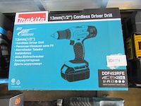 Accuboormachine set 18v makita, ddf453rfe - afbeelding 3 van  3