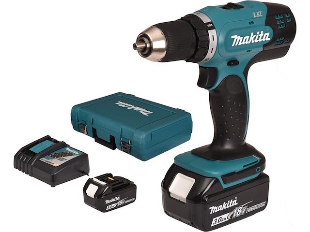 Accuboormachine set 18v makita, ddf453rfe - afbeelding 1 van  3