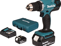 Accuboormachine set makita, ddf453rfe - afbeelding 1 van  3