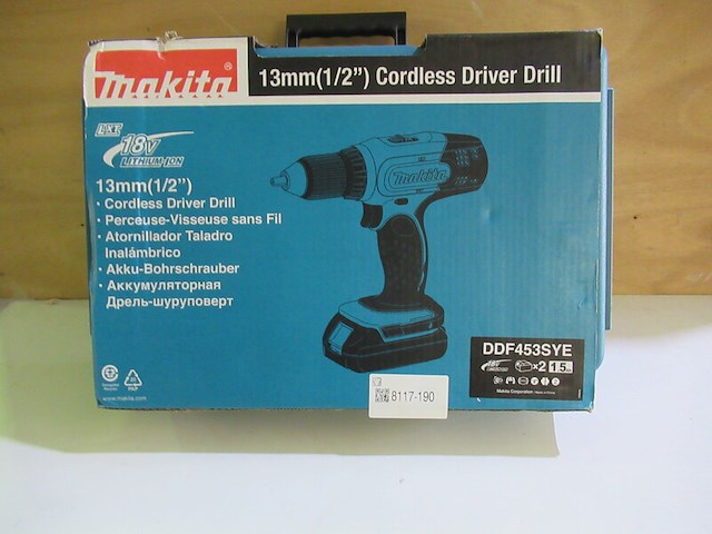 Accuboormachine set makita, ddf453sye - afbeelding 2 van  2