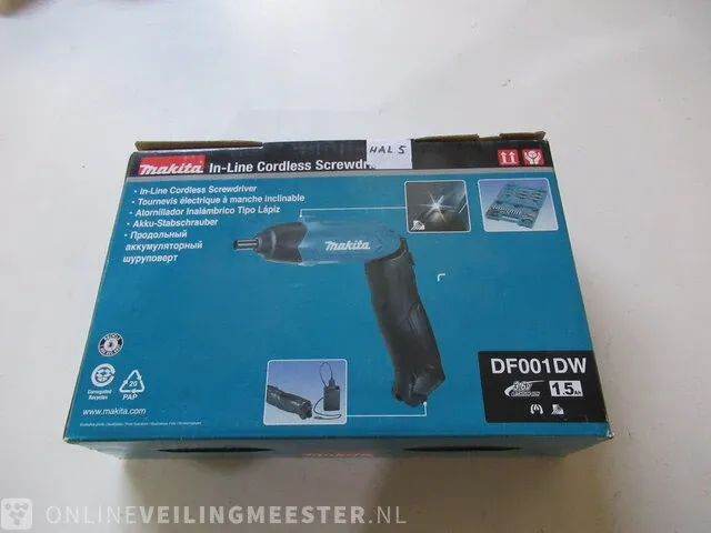 Accuboormachine set makita, df001dw - afbeelding 3 van  3