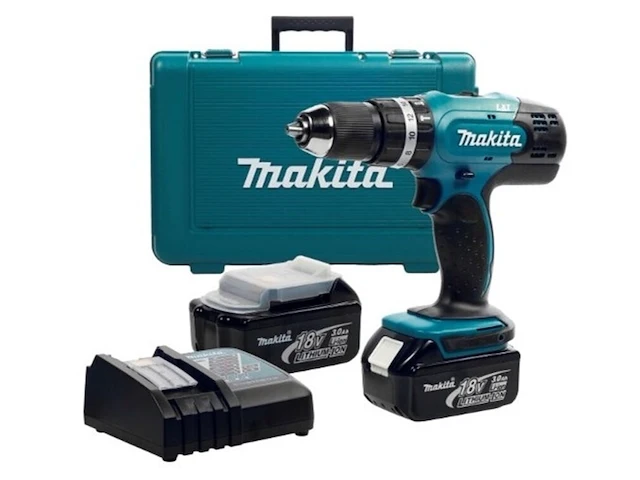 Accuboormachine set makita, dhp453rfx8 - afbeelding 3 van  3