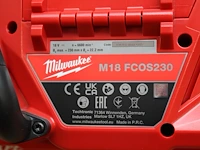 Accudoorslijpmachine milwaukee m18 fcos230 incl. accu, lader en slijpschijf - afbeelding 6 van  6