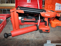Accukitspuit hilti hde500 in koffer met accu. - afbeelding 3 van  4
