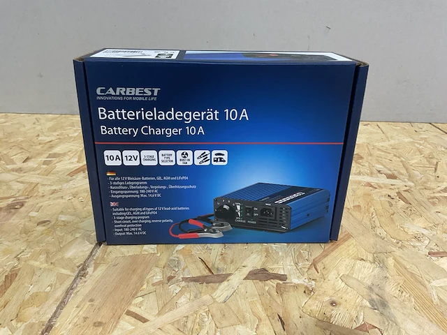 Acculader 10a carbest - afbeelding 1 van  3