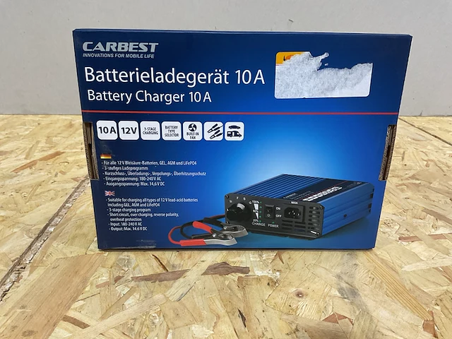 Acculader 10a carbest - afbeelding 1 van  3