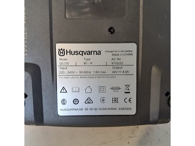Acculader 5,5ah voor accu tuingereedschap (shl), husqvarna, qc330, 2022 - afbeelding 5 van  10
