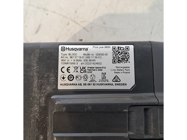 Acculader 5,5ah voor accu tuingereedschap (shl), husqvarna, qc330, 2022 - afbeelding 8 van  10
