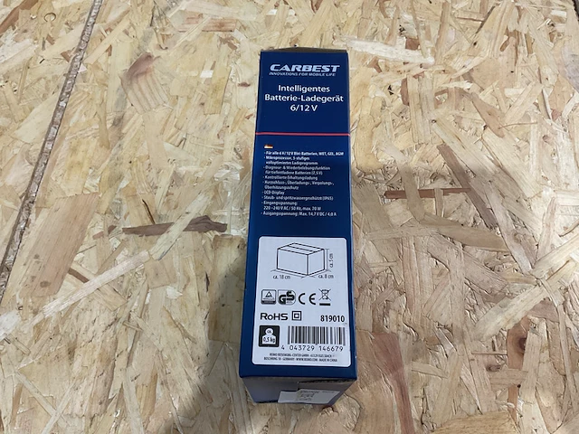 Acculader 6/12 v 4a carbest - afbeelding 2 van  3