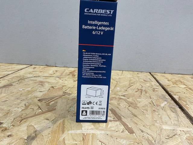 Acculader 6/12 v 4a carbest - afbeelding 2 van  3