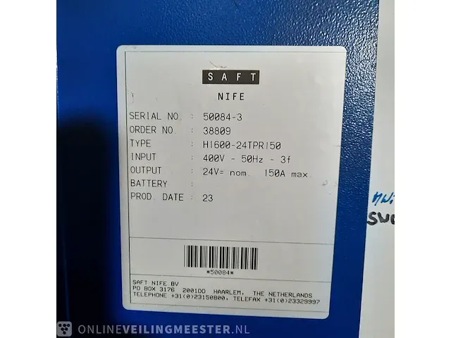 Acculader saft nife, h1600-24ptr150 - afbeelding 7 van  9