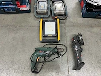 Acculedlampen, boormachine, accuslijper, koffers - afbeelding 4 van  5