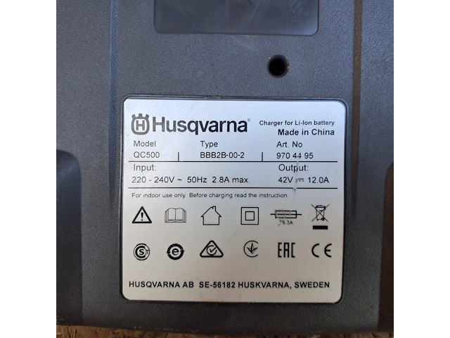 Accupack 36v 31,1ah husqvarna, bli950x, bouwjaar 2020 - afbeelding 8 van  10