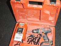 Accuschroefmachine fein met accu en lader in koffer. - afbeelding 2 van  2