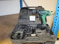Accuschroefmachine hitachi met 2 accu's en lader. - afbeelding 1 van  2