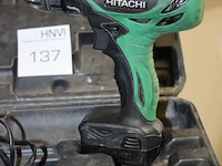 Accuschroefmachine hitachi met 2 accu's en lader. - afbeelding 2 van  2