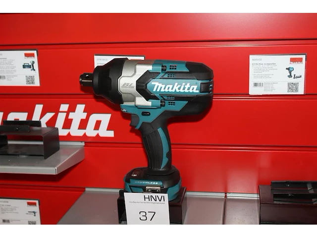 Accuslagmoersleutel makita dtw1001zj. exclusief accu - afbeelding 1 van  3