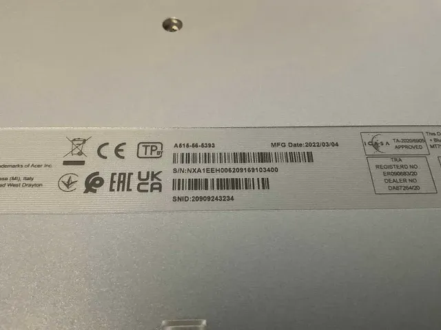 Acer aspire 5 a515-56-5393 (reparatieproduct) - afbeelding 7 van  7