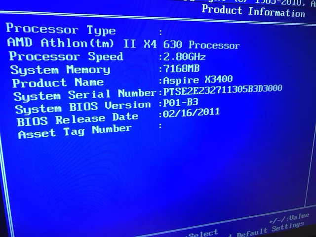Acer aspire x3400 desktop - afbeelding 3 van  3