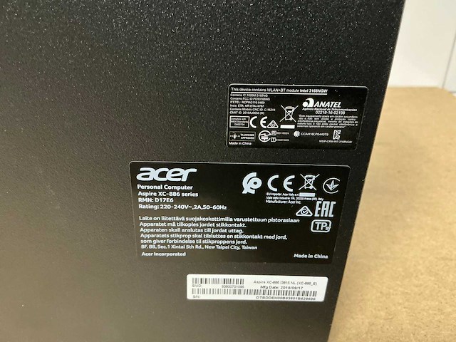 Acer aspire xc-886 desktop - afbeelding 5 van  5