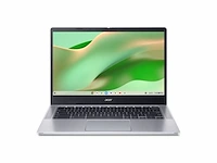 Acer chromebook 314 cb314-4h - intel n-series - n100 / tot 3.4 ghz - chrome os - uhd graphics - 4 gb ram azerty zilver - afbeelding 1 van  1