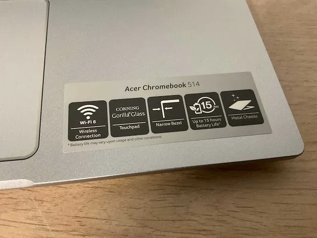 Acer chromebook cb cb514-2h-k33g (reparatieproduct) - afbeelding 3 van  4