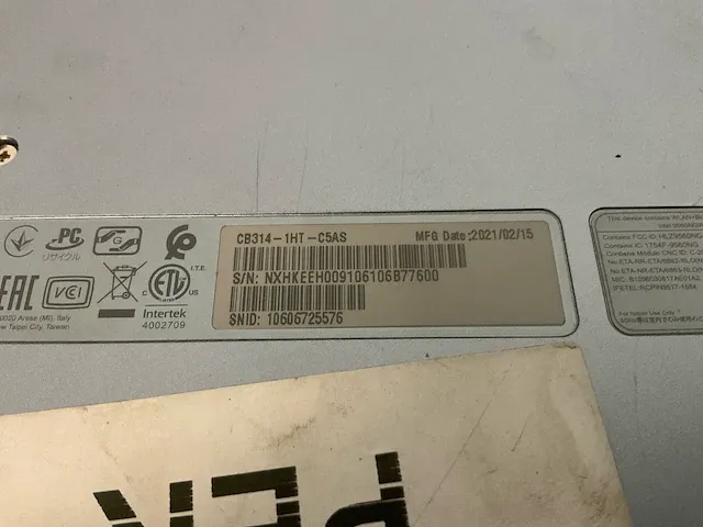 Acer chromebook cb314-1ht-c5as - afbeelding 7 van  7