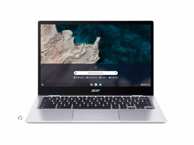 Acer chromebook spin 513 cp5131hs1rj 13.3" fhd multi-touch ips crystalbritetm - qualcomm snapdragontm 7c compute platform - 4gb ddr4x - 64gb emmc azerty pure silver - afbeelding 1 van  1