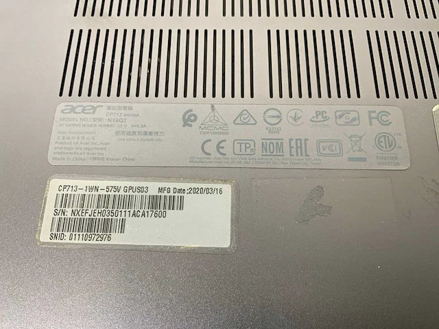 Acer cp713 13.5”, core(tm) i5 8th gen, 8 gb ram, 64 gb ssd touchscreen chromebooks (2x) - afbeelding 5 van  13