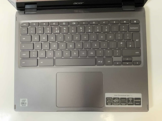 Acer cp713-2w 13.3”, core(tm) i3 10th gen, 8 gb ram, 128 gb ssd touchscreen chromebooks (2x) - afbeelding 11 van  14