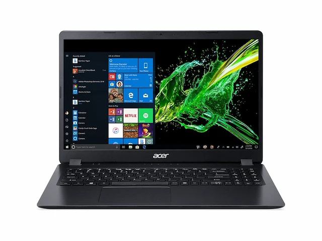 Acer laptop aspire 3 a315-34-p14x 15.6" intel pentium 8 gb ram 256 gb ssd franse azerty zwart - afbeelding 1 van  2