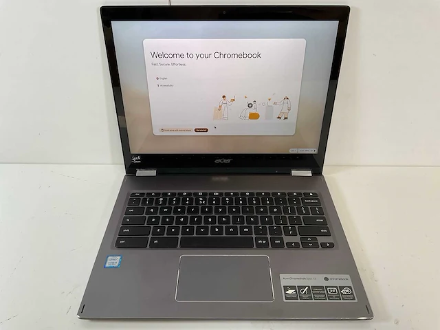 Acer n18q2 spin 13”, core(tm) i5 8th gen, 8 gb ram, 64 gb ssd chromebooks (2x) - afbeelding 10 van  16