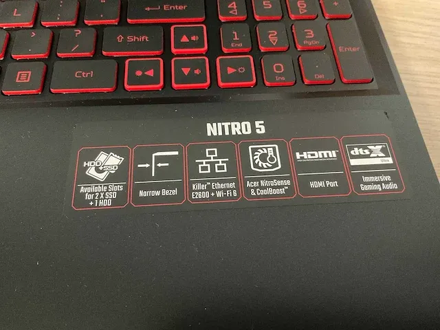 Acer nitro 5 an515-55-56yu (reparatieproduct) - afbeelding 4 van  7