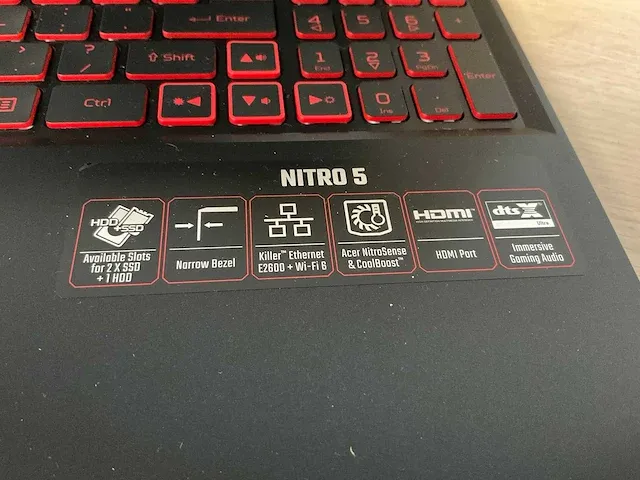 Acer nitro 5 an515-55-56yu (reparatieproduct) - afbeelding 4 van  7