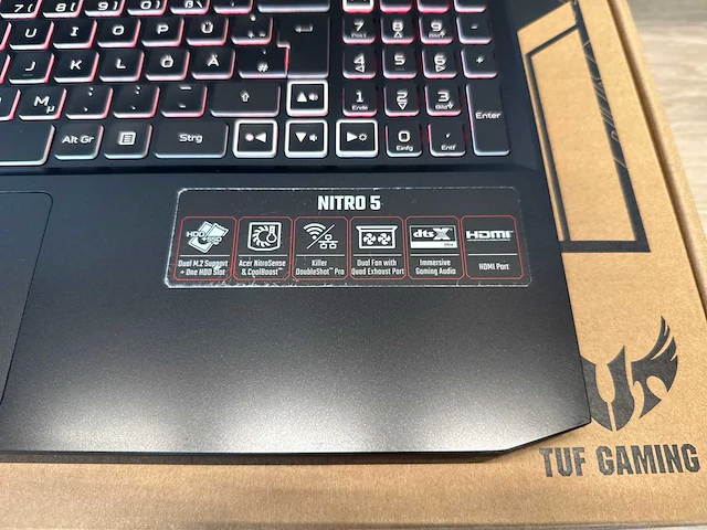 Acer nitro 5 an515-57-930s gaming laptop - afbeelding 7 van  11