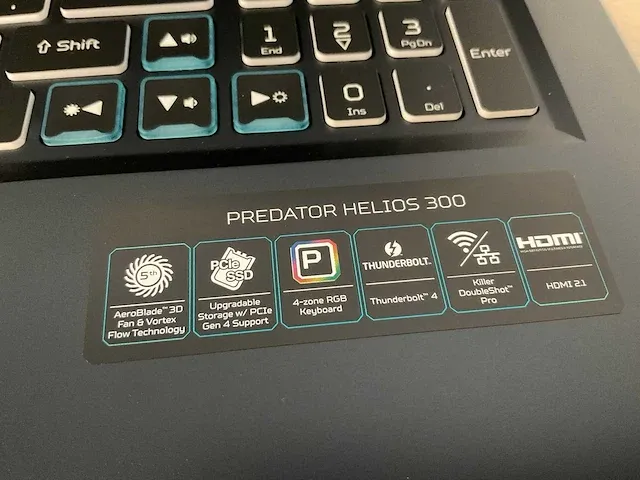 Acer predator helios 300 ph317-55-74tc (reparatieproduct) - afbeelding 4 van  8