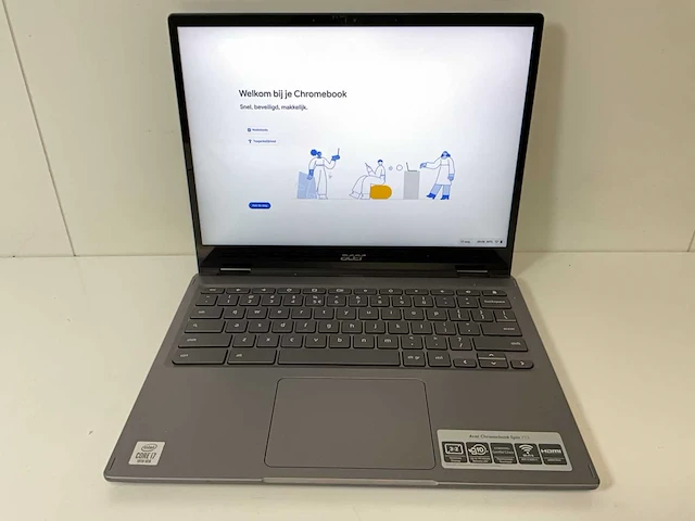 Acer spin 713 13.3”, core(tm) i7 10th gen, 16 gb ram, 128 gb ssd touchscreen chromebook - afbeelding 1 van  7