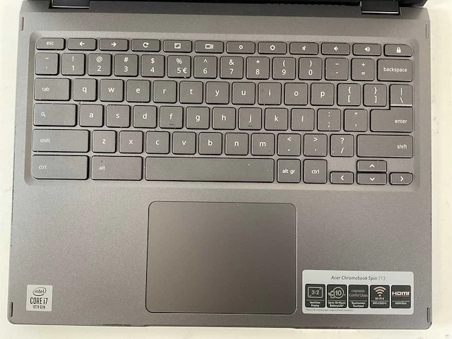 Acer spin 713-2w 13.5”, core(tm) i7 10th gen, 16 gb ram, 128 gb ssd chromebook - afbeelding 4 van  7