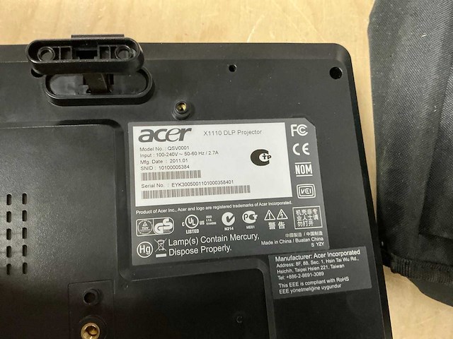 Acer x1110 beamer - afbeelding 3 van  4