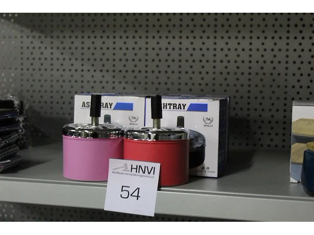 Acht asbakken ashtray bokai in diverse kleuren - afbeelding 2 van  2