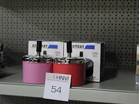 Acht asbakken ashtray bokai in diverse kleuren - afbeelding 2 van  2