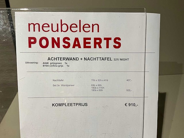 Achterwand met bedkast - afbeelding 6 van  6