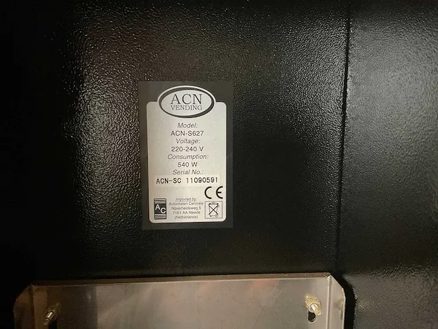Acn - acn-s627 - verkoopautomaat - afbeelding 5 van  5