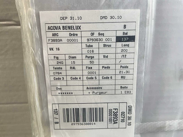 Acova f3893a vk16 designradiator - afbeelding 2 van  5