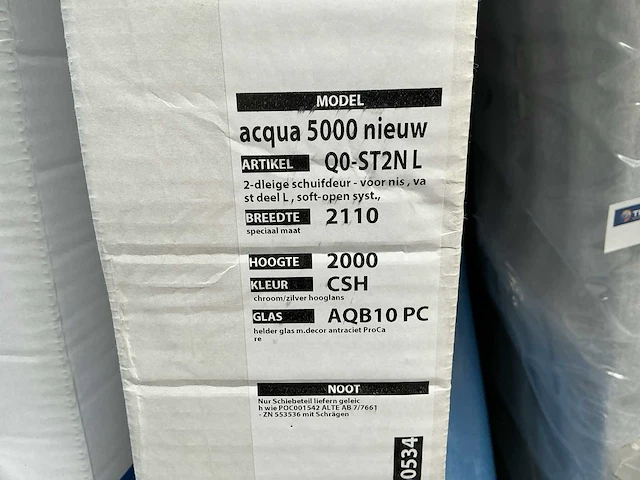 Acqua 5000 q0-st2n l douchecabine - afbeelding 3 van  3