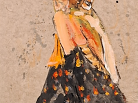 Acryl schilderij, maya wildevuur (1944-2023), 2002 - afbeelding 1 van  9