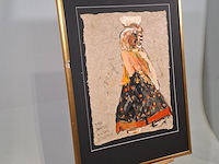 Acryl schilderij, maya wildevuur (1944-2023), 2002 - afbeelding 3 van  9