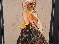 Acryl schilderij, maya wildevuur (1944-2023), 2002 - afbeelding 5 van  9